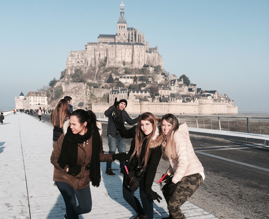 A group of us travelled to Mont St. Michel