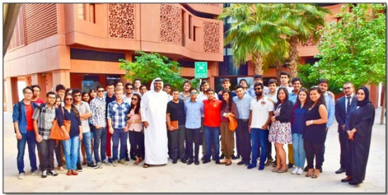 Students with Masdar staff